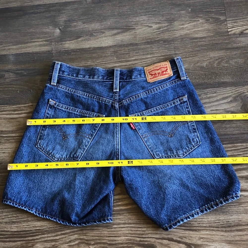 Levi’s 94 Baggy Shorts Jean Denim Dark Wash 25 100% Cotton